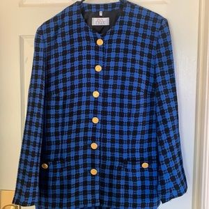 INA LIMA PLAID BLAZER/SKIRT SET